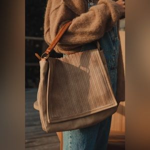 Free People Golden Valley Vegan Messenger